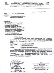 Surat Sumbangan Berisi Permintaan 20 kardus Nasi di Patok Harga perkardus, Ditanda tangani Camat Wiradesa Kab Pekalongan Pungli atau Bukan ?
