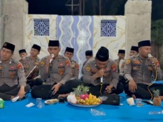 Tim Al Banjari Polres Pamekasan Hadir Ditengah Masyarakat Dalam Acara Religi