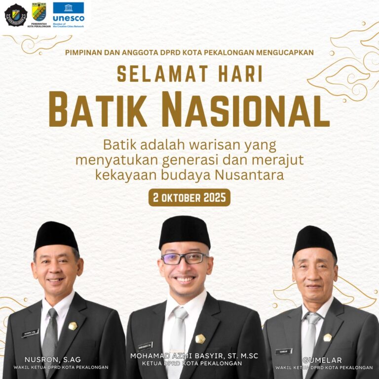 DPRD Kota Pekalongan, Hari Batik Nasional, 2 Oktober 2025, Batik, Warisan Budaya Nusantara