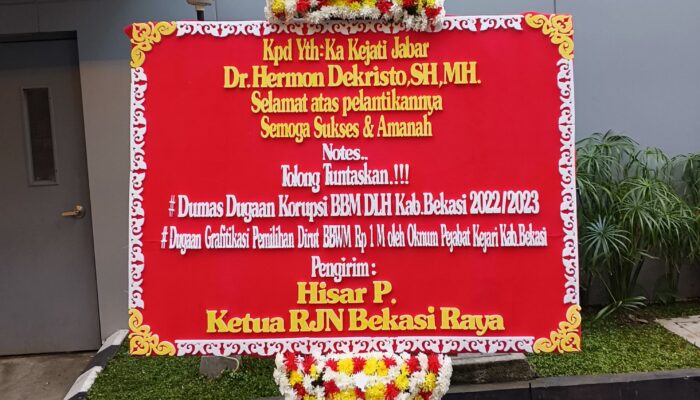 Pelantikan Kajati Jabar Dr. Hermon Dekristo Disambut RJN Bekasi Raya: Harapan Baru bagi Tuntasnya Kasus-Kasus Hukum Daerah