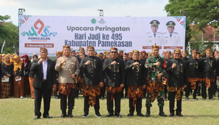 Kapolres Pamekasan Hadiri Upacara Hari Jadi Pamekasan Ke-495 Tahun 2025