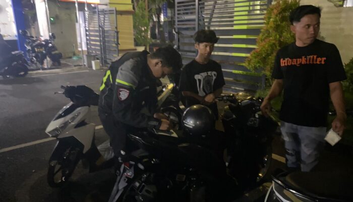 Respon Aduan Masyarakat Terkait Adannya Balap Liar Melalui 110, Polres Pamekasan Amankan Puluhan Sepeda Motor