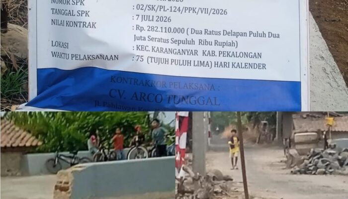 #DPU Taru #Kabupten Pekalongan #jln Karangsari-Sukosari #ProyekTurabJalan #KeselamatanWarga #Rambu Rambu Proyek